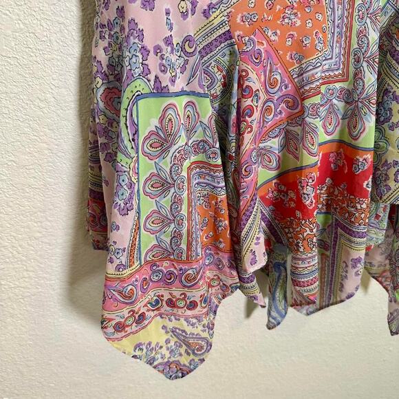 Boho Paisley Print Patchwork Skirt - Picture 5 of 8